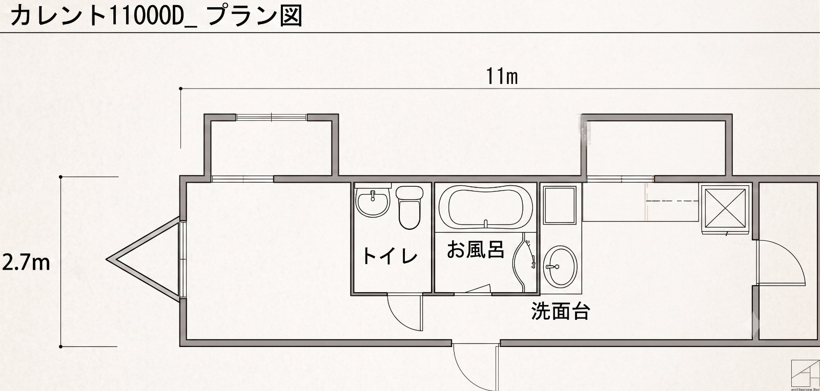 カレント1100D 間取り図