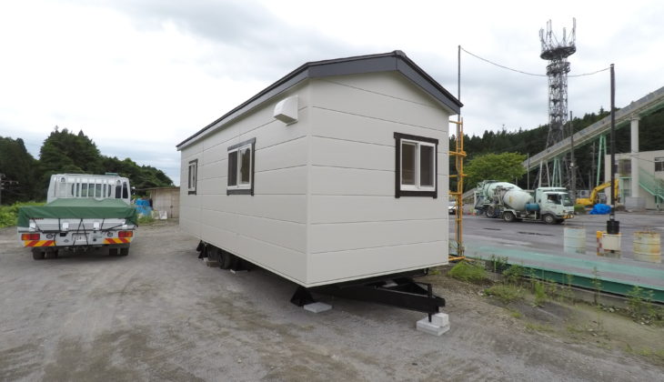 事務所用トレーラーハウスとしてプラム800を納車しました(栃木)