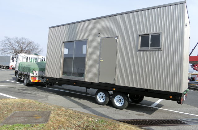事務所としてトレーラーハウス(クラブ650)を納車しました